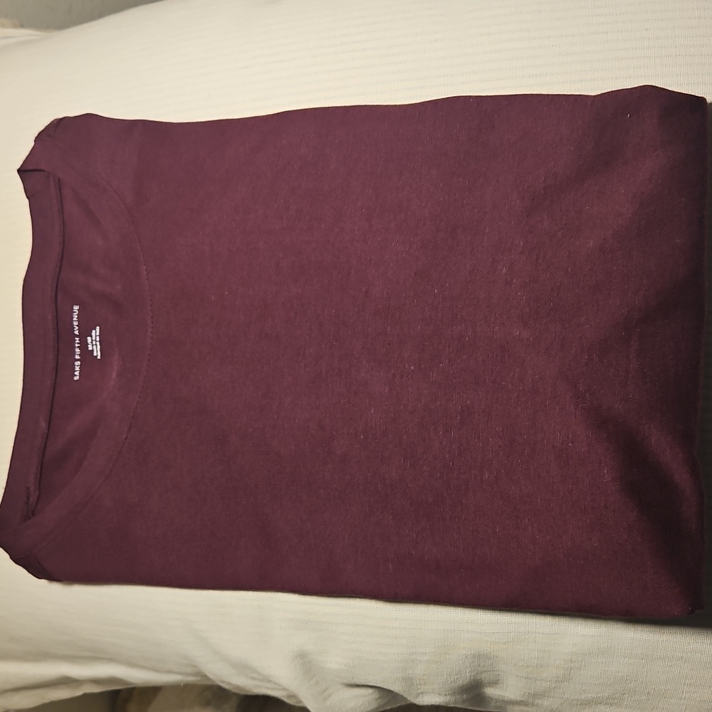 ♨️HP♨️Saks Fifth Avenue Men's Cotton Short Sleeve Crewneck T-Shirt - Picture 7 of 8